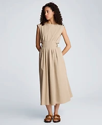 Kenneth Cole Women's Sleeveless Boat Neck Midi Dress