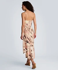 Kenneth Cole Women's Asymmetrical Hem Cowl Neck Dress