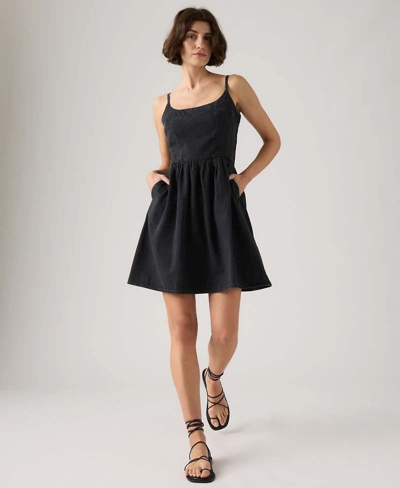 Levi's Women's Jadine Square Neck Denim Mini Dress