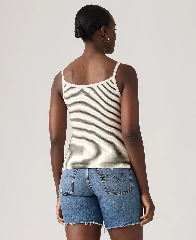 Levi's Women's Sweetie Floral Pointelle Cotton Cami Top