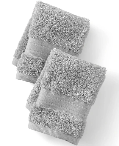 Lands' End Premium Supima Cotton 2-Piece Washcloth Set