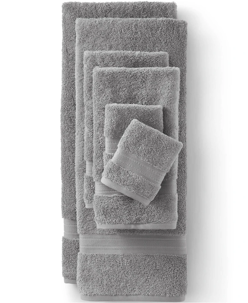 Lands' End Premium Supima Cotton 2-Piece Washcloth Set