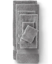 Lands' End Premium Supima Cotton 2-Piece Washcloth Set