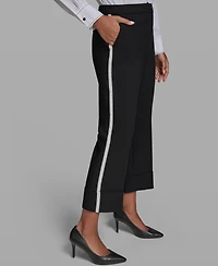 Karl Lagerfeld Paris Women's Mid-Rise Ankle Length Pants