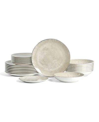 Christian Siriano Onyx 24-Pc. Dinnerware Set, Service For 8
