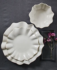 Marchesa Lotus Stoneware 12-Pc. Dinnerware Set, Service For 4