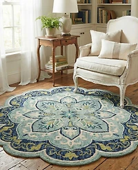 Lr Home Radiance Rdc-077 6' x 6' Round Area Rug