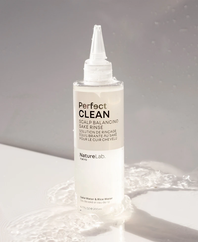 NatureLab Tokyo Perfect Clean Scalp Balancing Sake Rinse, 6.7 oz.