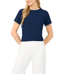 CeCe Women's Short-Sleeve Crewneck T-Shirt