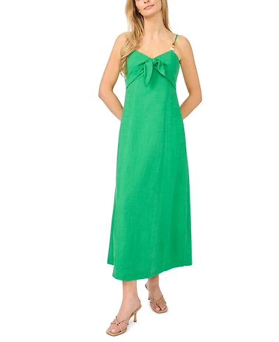 CeCe Women's Sleeveless V-Neck Tank Midi Dress