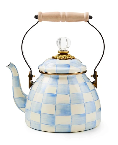 MacKenzie-Childs Check 2-Quart Tea Kettle