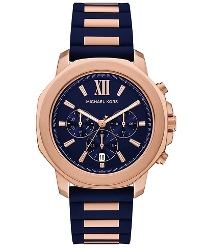 Michael Kors Men's Prescott Quartz Chronograph Silicone Watch 44mm