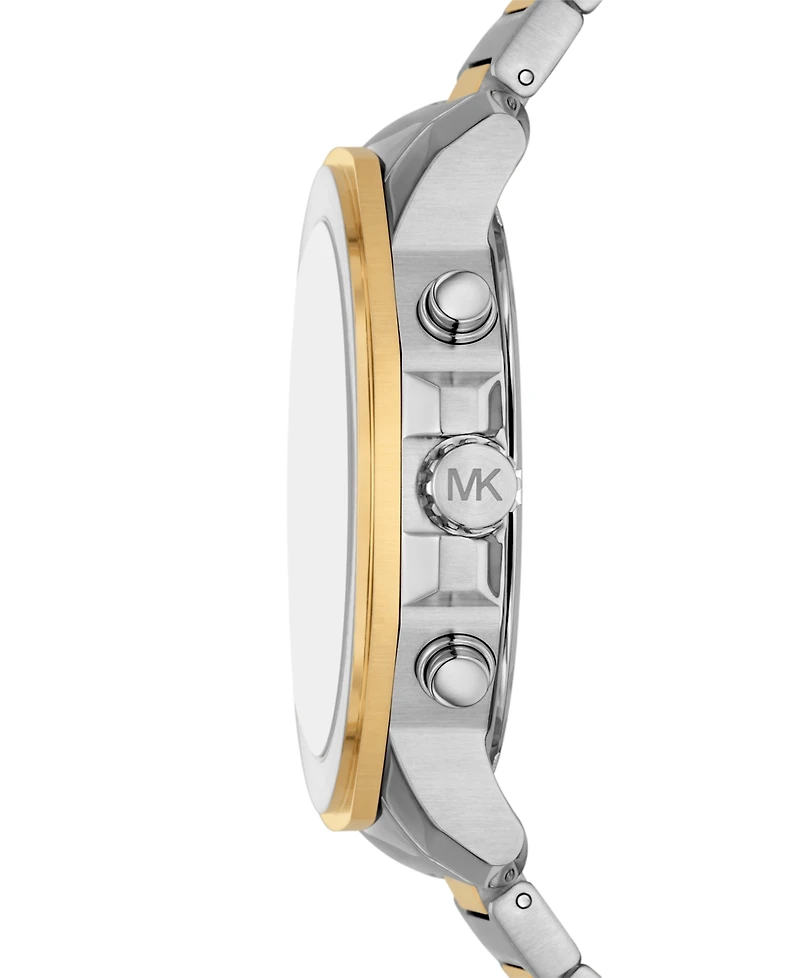 Michael Kors Men's Prescott Quartz Chronograph Two-Tone Stainless Steel Watch 44mm