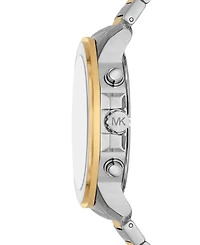 Michael Kors Men's Prescott Quartz Chronograph Two-Tone Stainless Steel Watch 44mm