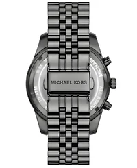 Michael Kors Men's Lexington Automatic Three-Hand Gunmetal Stainless Steel Watch 45mm