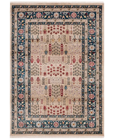 Lauren Ralph Lauren Margaux LRL1297D Beige and Navy 5'1" X 7'6" Area Rug