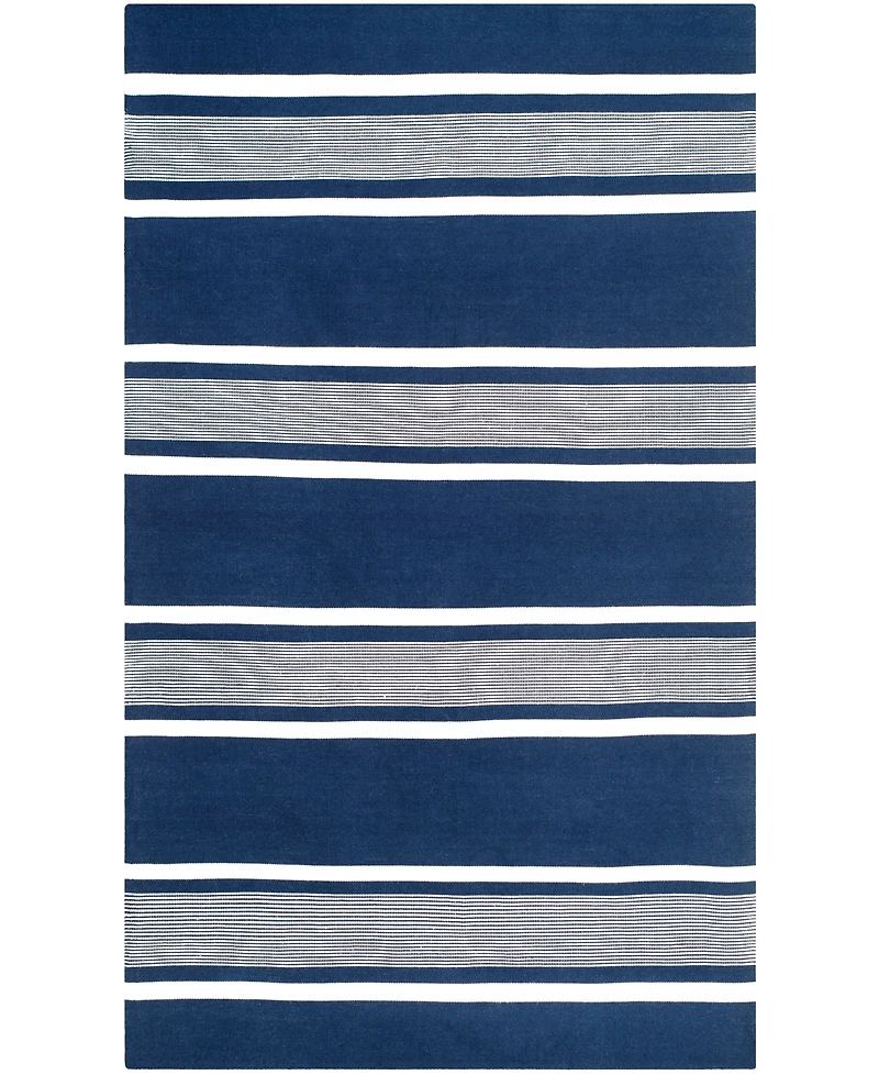 Lauren Ralph Lauren Hanover Stripe LRL2461A Navy 5' X 8' Outdoor Area Rug