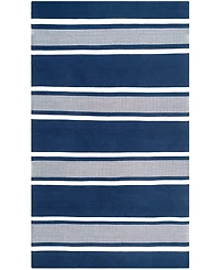 Lauren Ralph Lauren Hanover Stripe LRL2461A Navy 5' X 8' Outdoor Area Rug