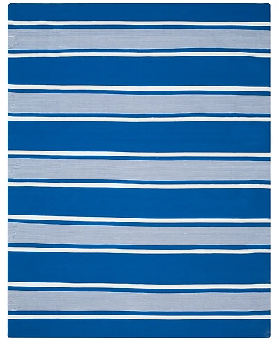 Lauren Ralph Lauren Hanover Stripe LRL2461C Blue 8' X 10' Outdoor Area Rug