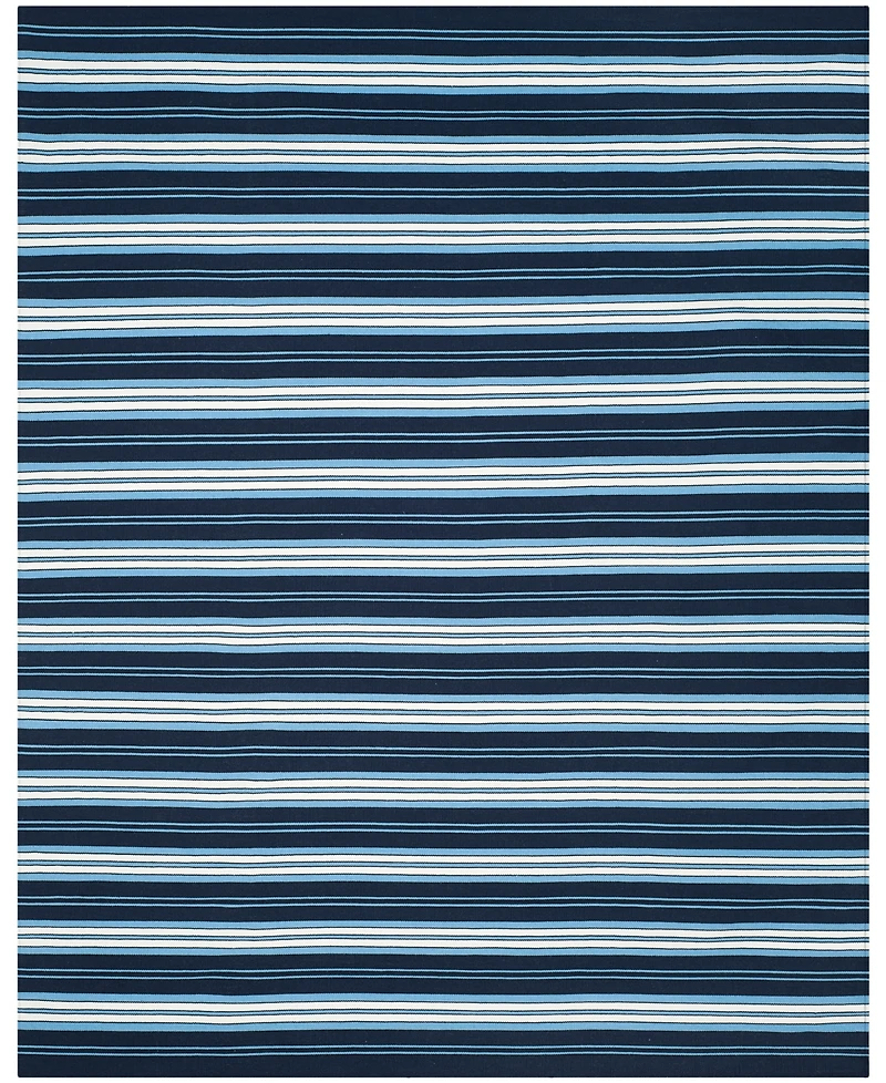 Lauren Ralph Lauren Leopold Stripe LRL2462A Navy 8' X 10' Outdoor Area Rug