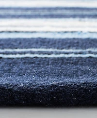 Lauren Ralph Lauren Leopold Stripe LRL2462A Navy 9' X 12' Outdoor Area Rug