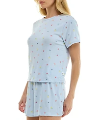 Sincerely Jules Women's Short-Sleeve T-Shirt and Pull-On Shorts, 2-Piece Set