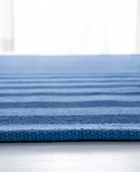 Lauren Ralph Lauren Ludlow Stripe LRL7350A Indigo 4' X 6' Area Rug