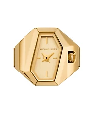 Michael Kors Women's Suri Quartz Two-Hand Gold Stainless Steel Ring Watch 22mm