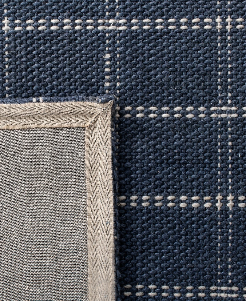 Lauren Ralph Lauren Tamworth Check LRL6450D Navy 5' X 8' Area Rug