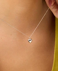 Ana Luisa Lev Silver Small Heart Necklace