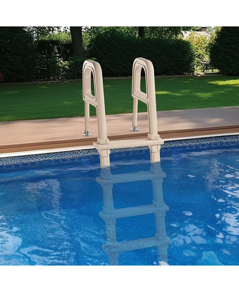 Inolait 5-Step Pool Ladder With Double Handrails 300 lb Capacity