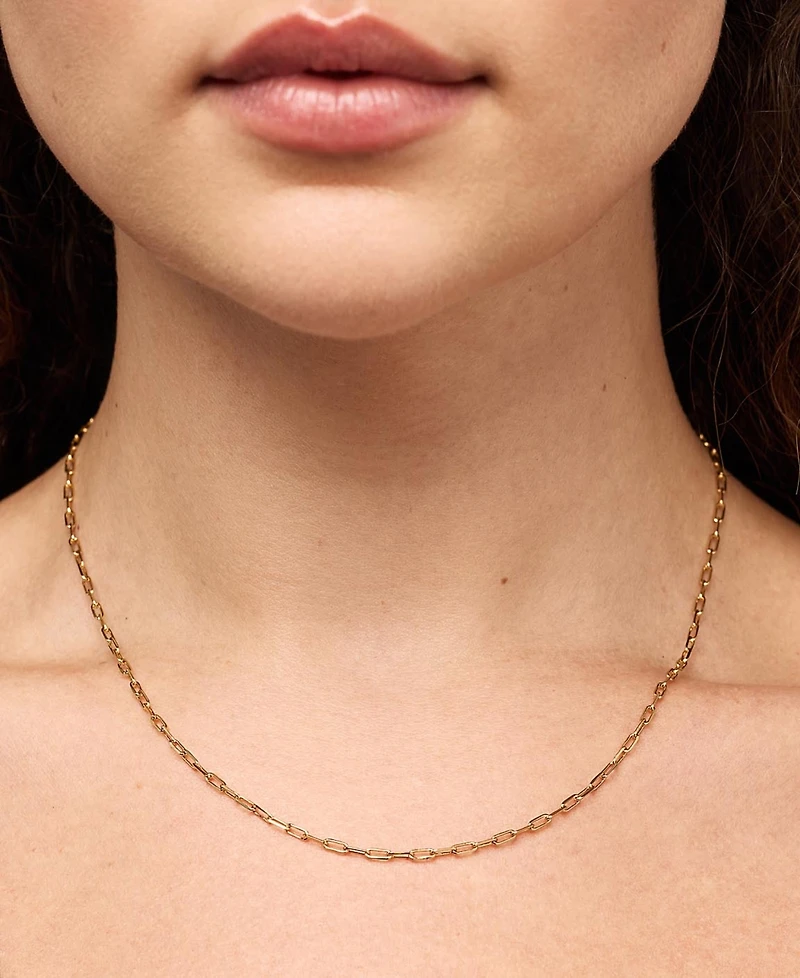 Ana Luisa Laura Gold-Plated Slim Link Chain Necklace