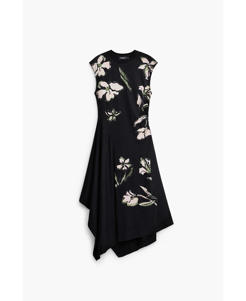 Desigual Women's Asymmetric floral dress