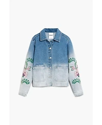 Desigual Women's Denim jacket flowers