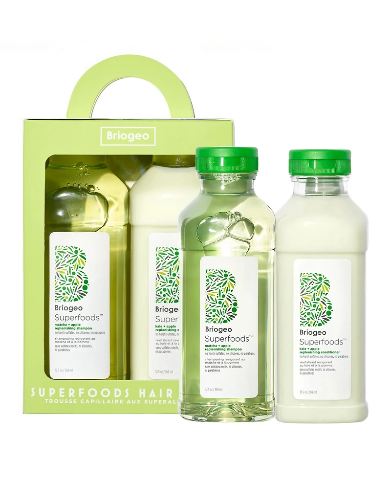 Briogeo 2-Pc. Superfoods Matcha, Apple + Kale Replenishing Shampoo and Conditioner Duo