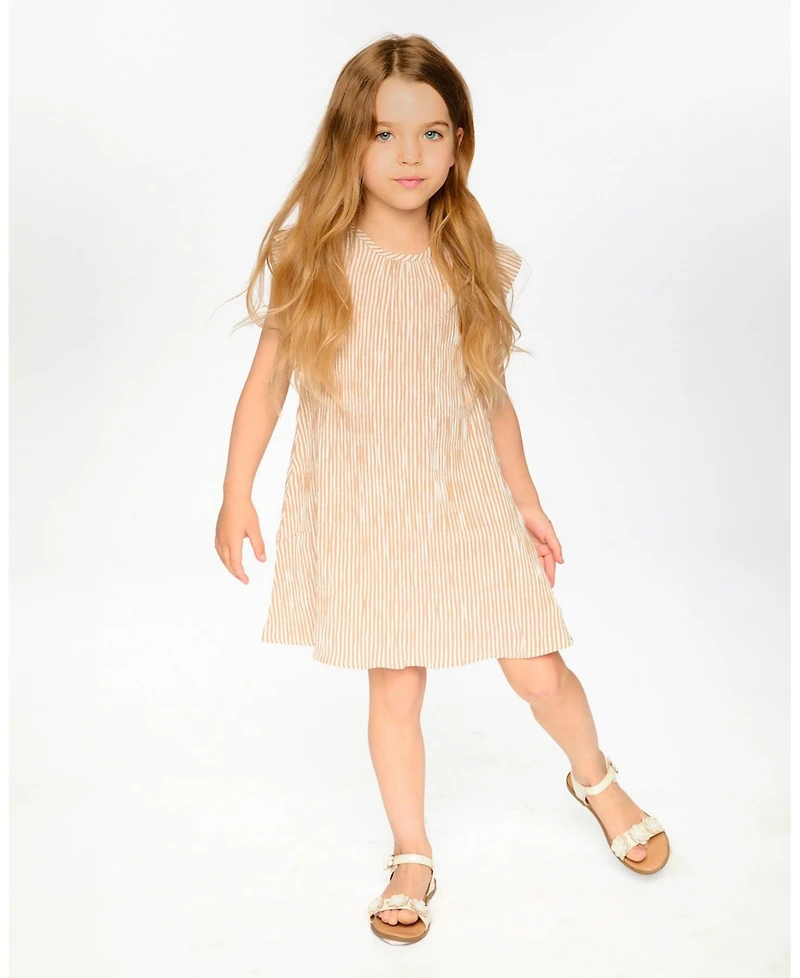 Deux par Deux Little Girls Striped Dress