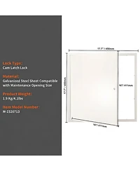 Sugift 16 x 16 in Heavy Duty Steel Access Panel for Drywall and Ceiling Access Door