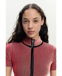 Desigual Women's Iridescent T-shirt Zipper