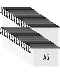 Gnuadz 36 packs Mesh Zipper Pouch Bags for Office Travel Storage A5