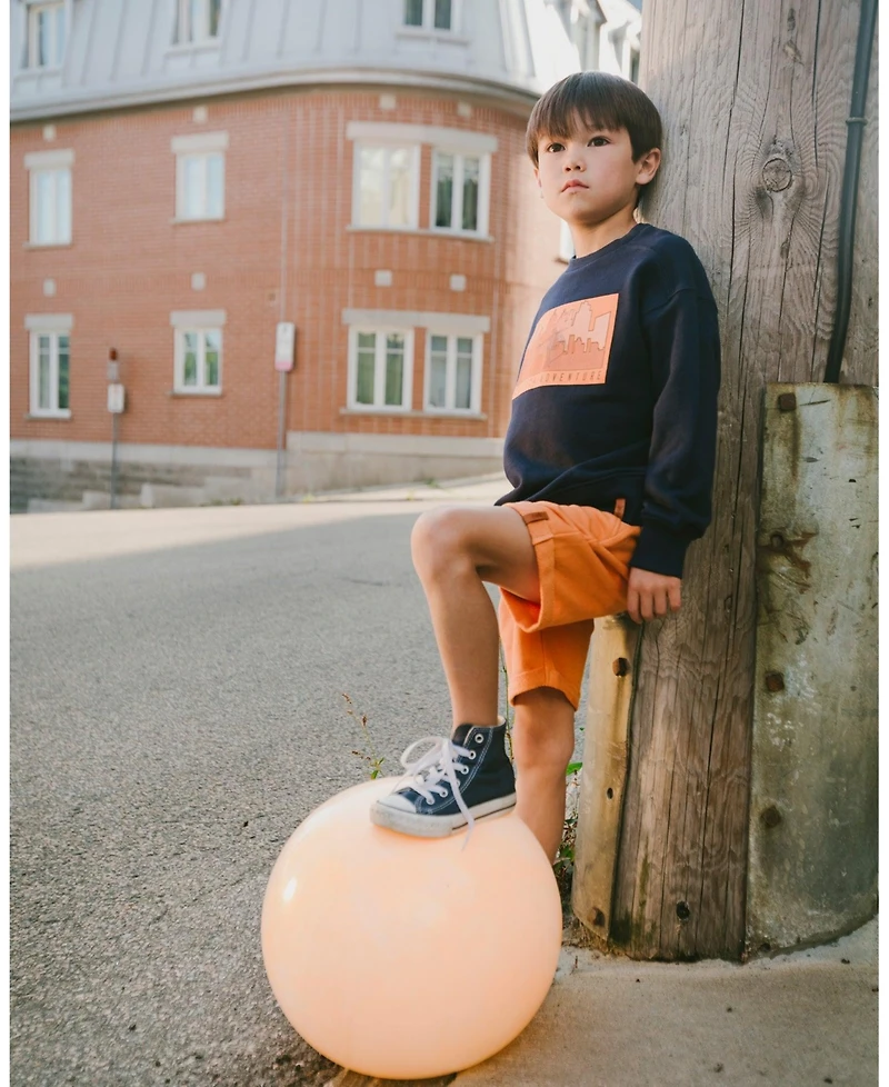 Deux par Deux Little Boys French Terry Sweatshirt