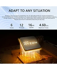 Hp ProBook 465 16" Traditional Laptop Amd Ryzen 5 32GB Ra-m Amd Radeon Graphics 2TB Ssd Storage Windows 11 Pro 60Hz