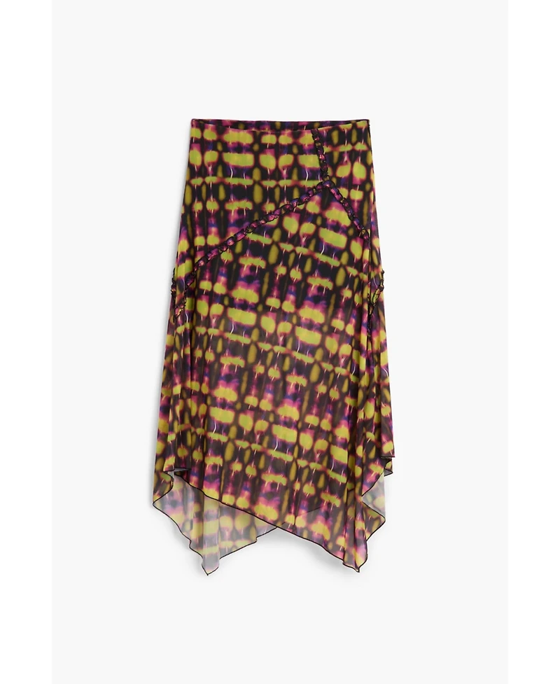 Desigual Women's Asymmetrical printed skirt
