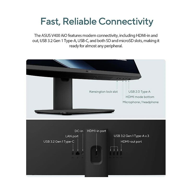 Asus 27" All-in-One Desktop Intel Core i5 13420H 16GB Ram 1TB Ssd Windows 11 Home Full Hd Touchscreen.