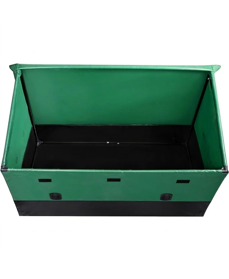 Sugift 150 Gallon Waterproof Pe Tarpaulin Outdoor Storage Box for Garden and Poolside