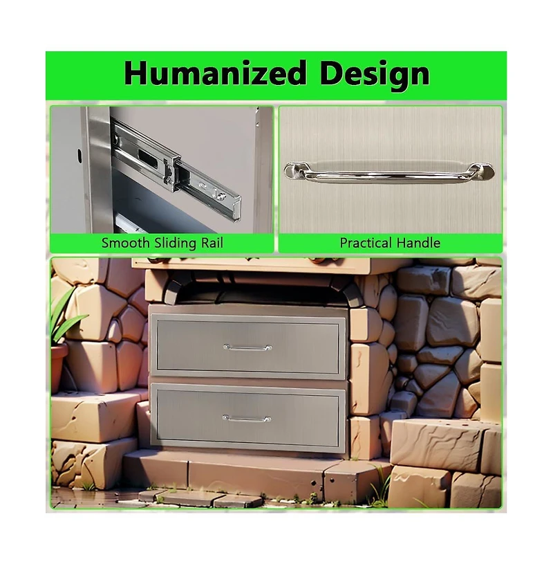 gaomon 30" Outdoor Kitchen Drawers