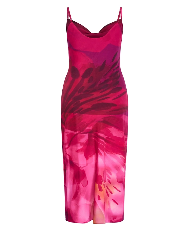 City Chic Plus Sadie Print Slip Dress