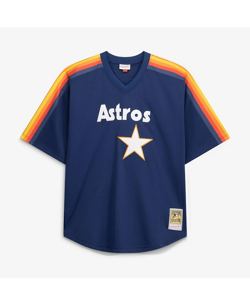 Mitchell & Ness Men's Nolan Ryan Navy Houston Astros Cooperstown Collection Big Tall Mesh Batting Practice Jersey