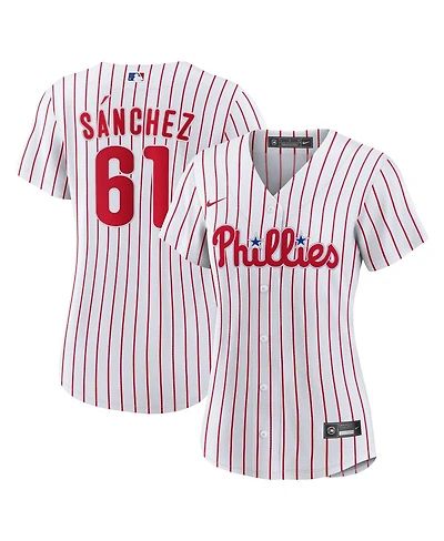 Nike Women's Cristopher Sanchez White Philadelphia Phillies Home Replica Jersey