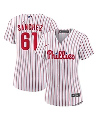 Nike Women's Cristopher Sanchez White Philadelphia Phillies Home Replica Jersey