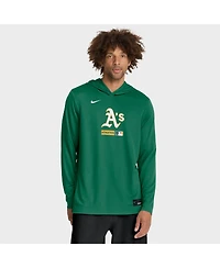 Nike Men's Kelly Green Athletics Authentic Collection Dri-fit Long Sleeve Hoodie